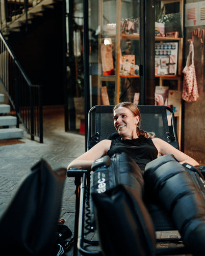 Pause compression boots and Rüdi's Bakery Rave